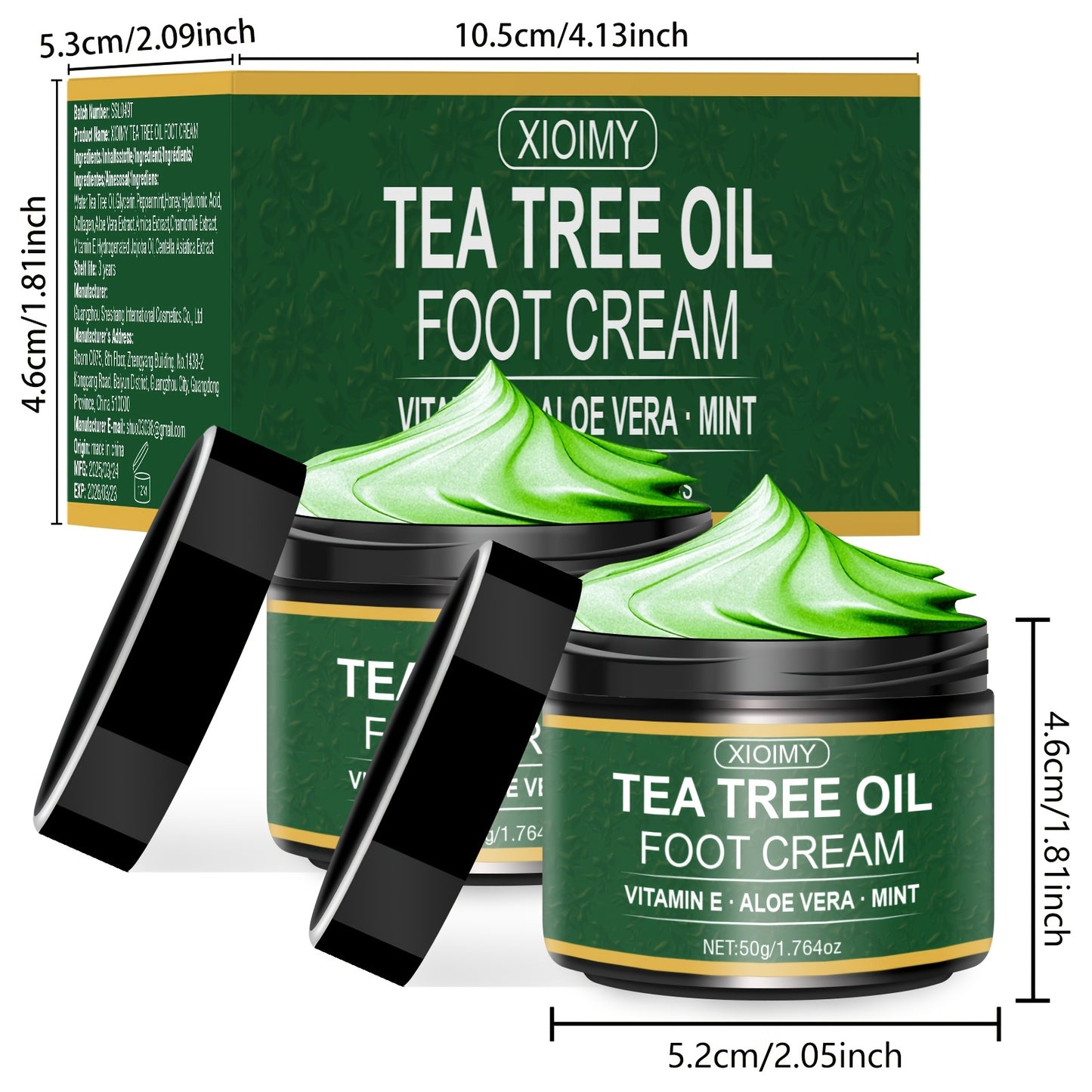Moisturizing Foot Cream with Aloe & Honey