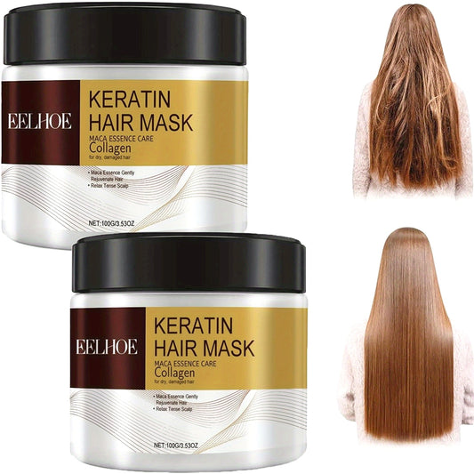 2-Pack Keratin Hair Mask – Hydrating & Smooth