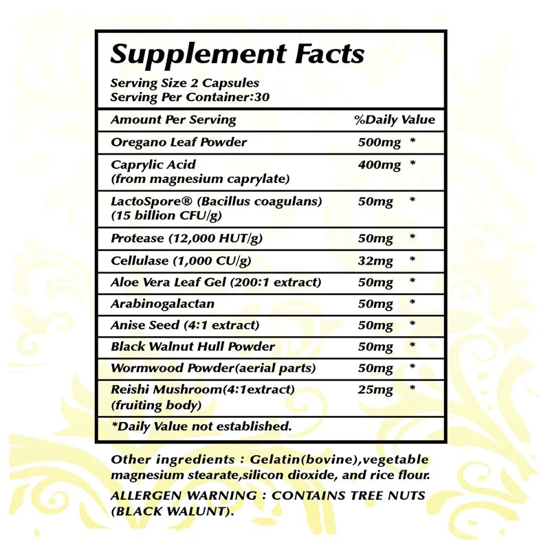 Candida Cleanse Detox Supplement